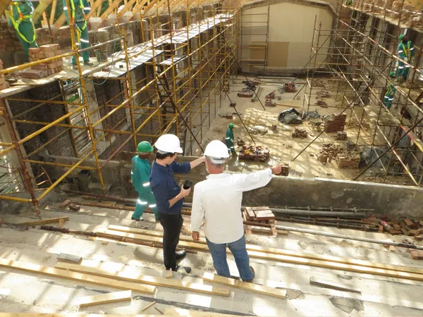 Eine Baustelle von Oben